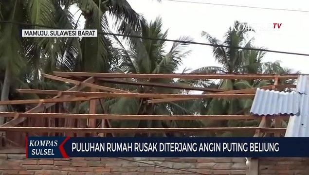 Puluhan Rumah Rusak Diterjang Angin Puting Beliung