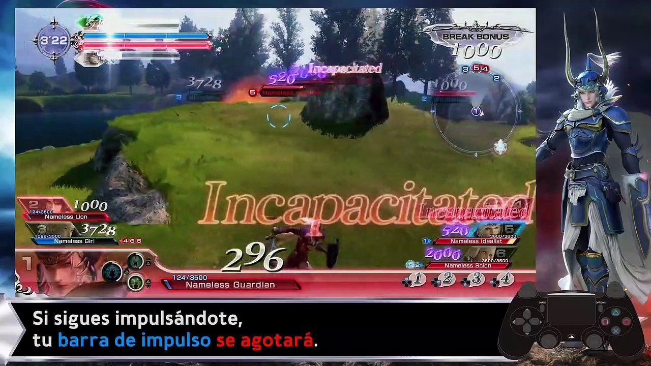 Dissidia Final Fantasy NT: Tutorial - Español