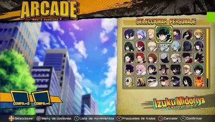 Un vistazo al modo Arcade de My Hero One's Justice 2
