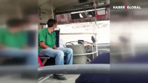 Maskesiz otobüs şoförü ile yolcu tartıştı: Binmeseydin o zaman