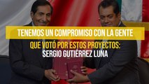 Tenemos un compromiso con la gente que votó por estos proyectos: Sergio Gutiérrez Luna