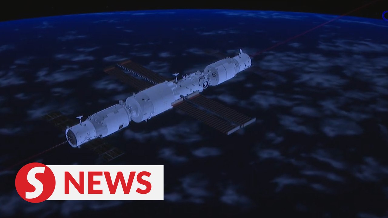 China's cargo craft docks with space station core module