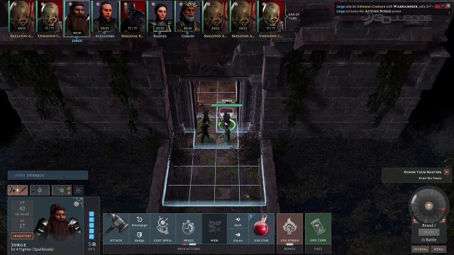 Gameplay de Solasta, un RPG de la vieja escuela con combate táctico similar a lo visto en XCOM