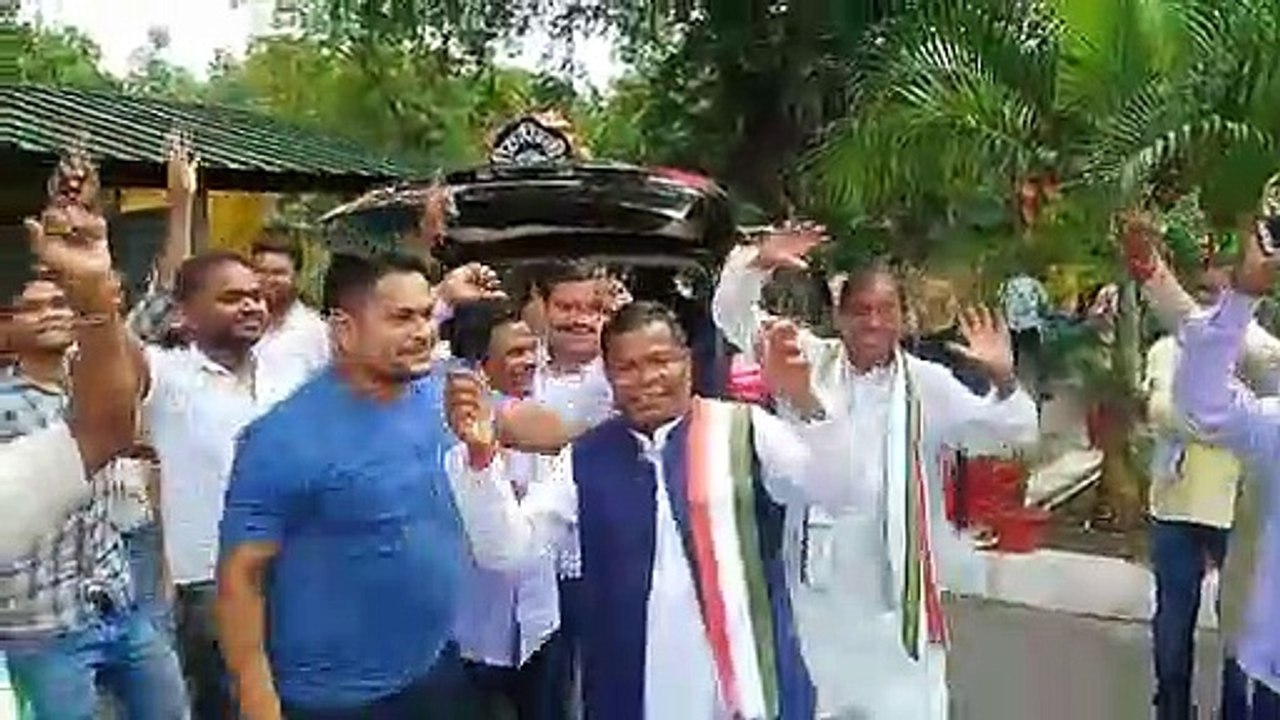 'देवा हो देवा गणपति देवा...' गाने की धुन पर जमकर थिरके मंत्री लखमा