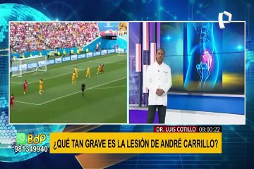 ¿Carrillo podrá jugar en la Selección tras lesión de espalda? especialista explica su situación