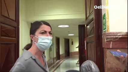 Macarena Olona se encara con una periodista que le preguntó si le parece bien llamar "bruja" a una diputada del PSOE