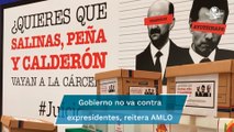 AMLO reitera que no promoverá ningún juicio contra Felipe Calderón u otro expresidente