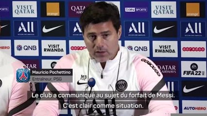 PSG - Pochettino : "Messi ? Tous les grands champions veulent être sur la pelouse"
