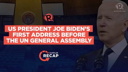 Download Video: Rappler Recap: US President Joe Biden’s first address before the UN General Assembly