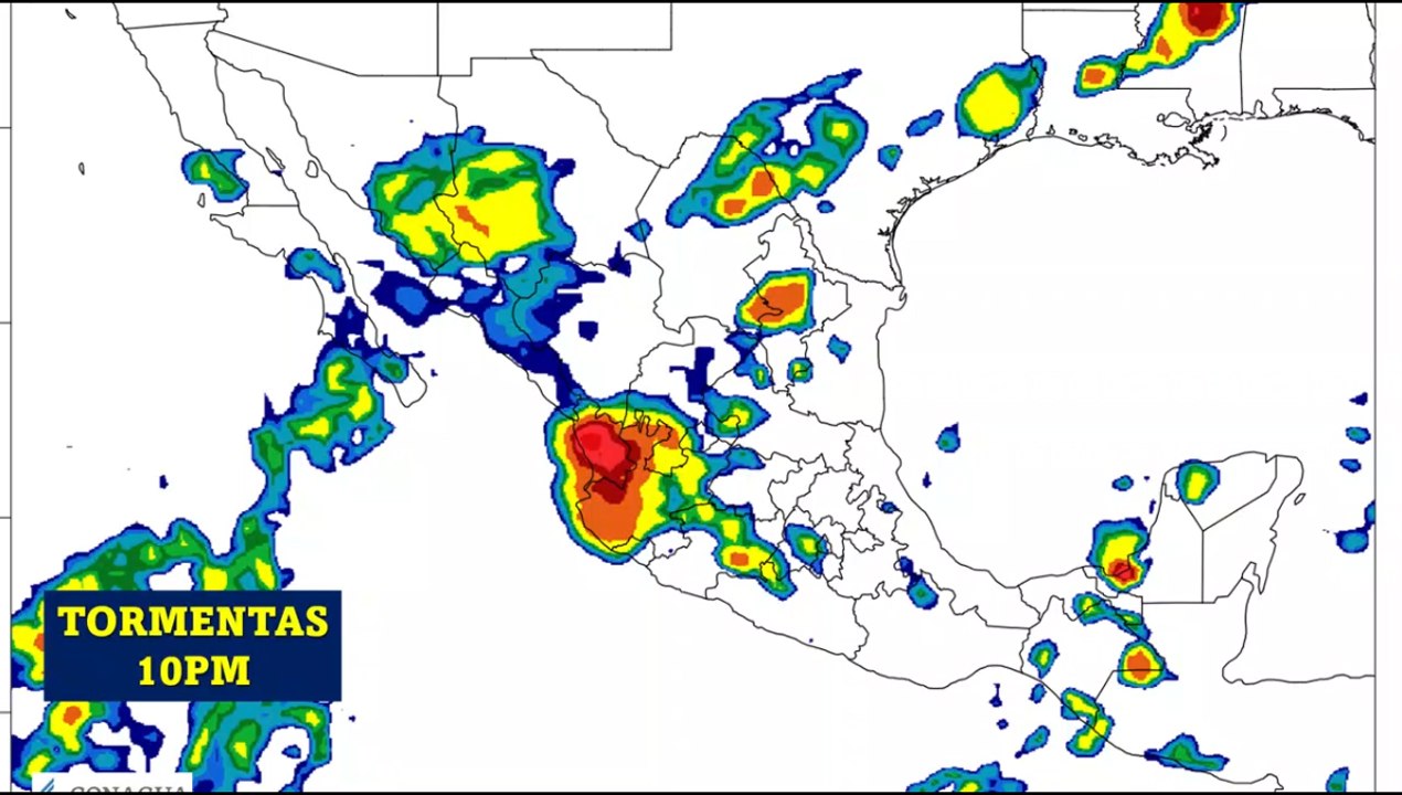 Clima de hoy martes: Desarrollo de muy fuertes tormentas eléctricas con el riesgo de granizadas