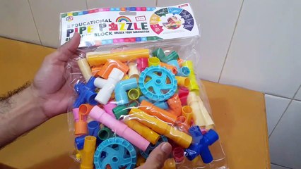 Unboxing and Review of Pipe Building Block Set for birthday gift