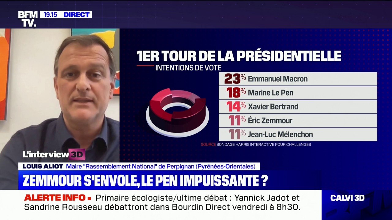 Louis Aliot: "J'ai l'impression qu'Éric Zemmour nous prend pour cible plus facilement que nos vrais adversaires politiques"