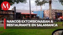 Narco exigía $50 mil por semana a dueños del restaurante en Salamanca