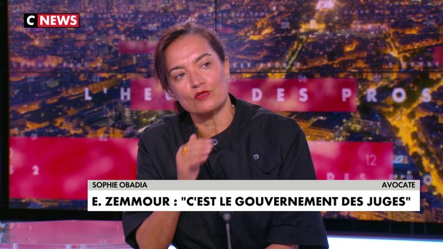 Sophie Obadia sur Eric Zemmour et les juges : «Il y a 2 poids 2 mesures, dirait-il que le juge a eu tort» au sujet des Harkis ?