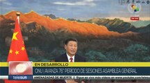 Presidente de China hace un llamado a la ONU para cooperar en la salud y desarrollo sostenible