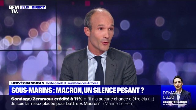 D'après Hervé Grandjean (ministère des Armées), des représentants du ministère de la Défense australien ont pleuré lors de l'annonce de la rupture du contrat avec la France