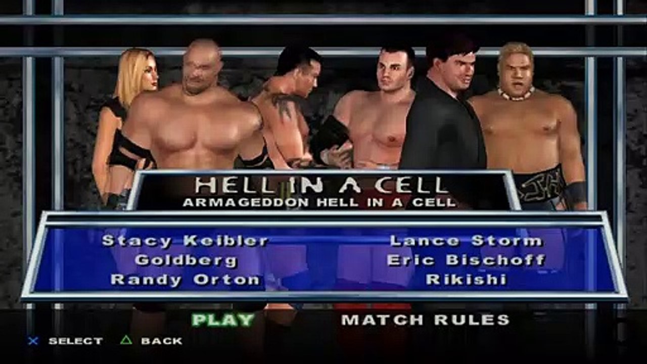 HCTP Stacy Keibler vs Goldberg vs Randy Orton vs Lance Storm vs Eric Bischoff vs Rikishi