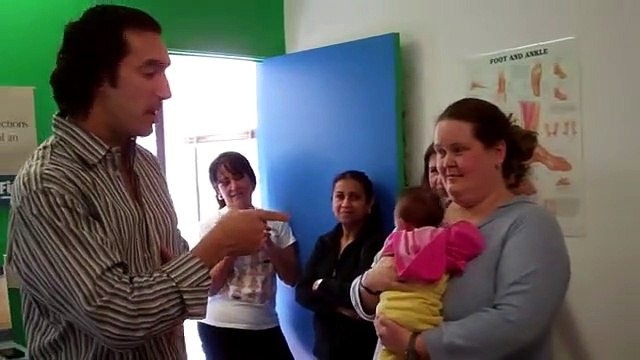 Dr. Jason Worrall-Chiropractic Adjustment On 7 Week Old Baby