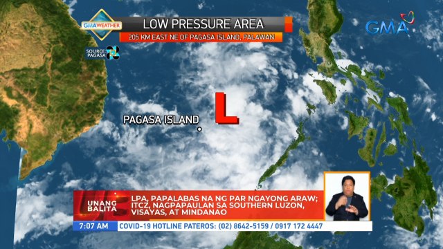 LPA, papalabas na ng PAR ngayong araw; ITCZ, nagpapaulan sa Southern Luzon, Visayas, at Mindanao | UB