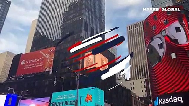 Erdoğan’ın kitabı New York’ta led ekranlarda tanıtıldı