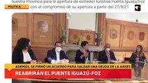 El nuevo Gabinete respondió a dos pedidos del gobernador Oscar Herrera Ahuad: reabrirá el puente Iguazú-Foz y pagará una deuda histórica de Anses