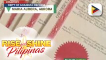 GOVERNMENT AT WORK: DAR, namahagi ng titulo ng lupa at makinaryang pansaka sa Aurora;  14 na pamilya sa Camsur, nakatanggap ng transitory shelter assistance sa ilalim ng BP2 program;  NHA, namahagi ng livelihood starter kit sa Kidapawan City