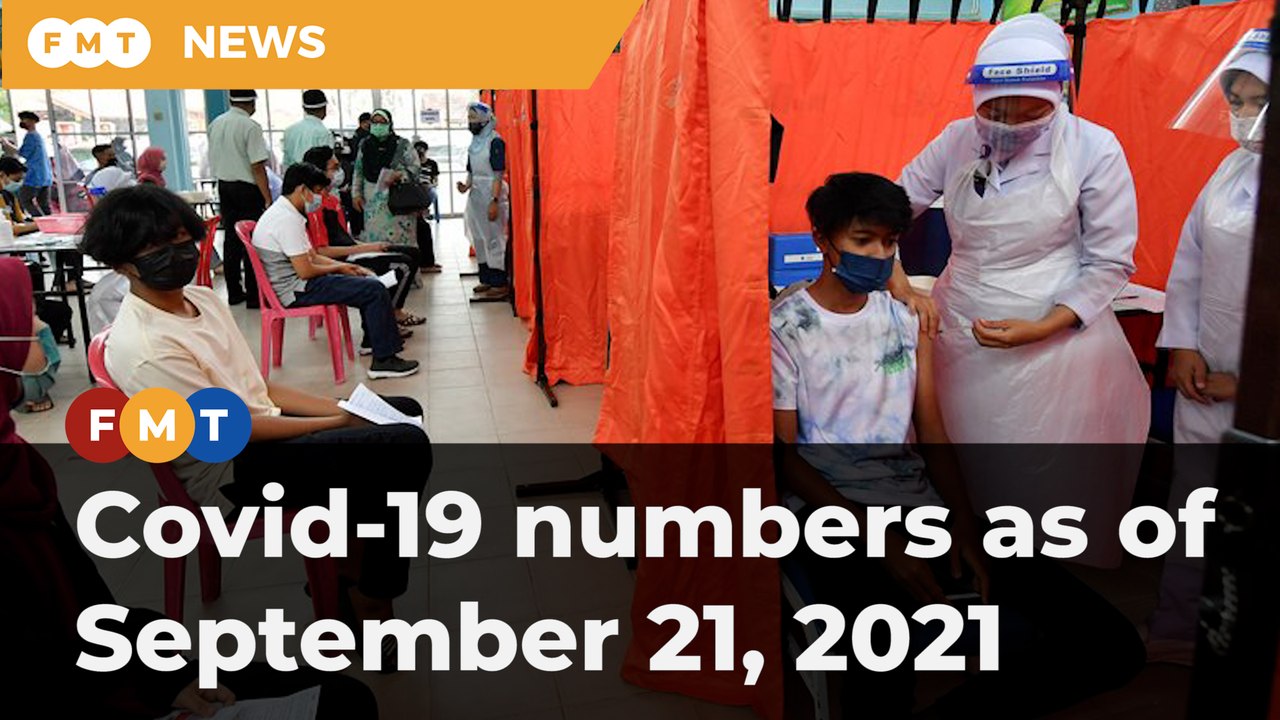 A Covid-19 numbers as of September 21, 2021