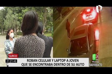 Surco: hombre fue asaltado mientras esperaba en su auto