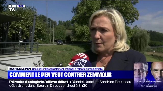 2022: Marine Le Pen pense qu'Éric Zemmour n'a aucune chance d'être élu