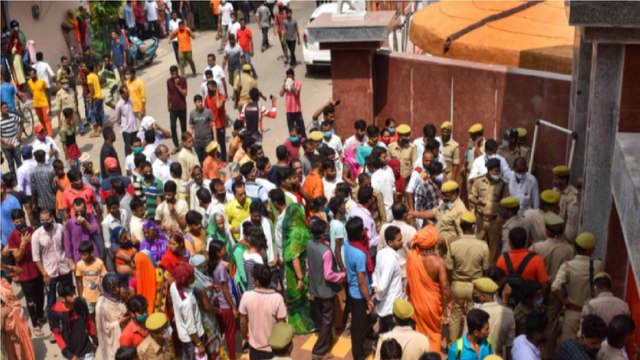 Keshav Prasad joins Nagar yatra of Giri’s mortal remains