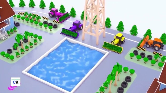 Trucks excavators cars tractors farm harvesting color songs for kids kids toys gadi wala cartoon कार्टून,बच्चों के लिए car race and color songs for kids | gadi wala cartoon | बच्चों का वीडियो | car cartoon