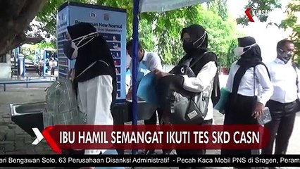 Ibu Hamil Semangat Ikuti Tes SKD CASN