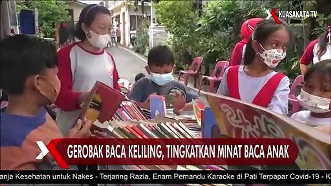 Gerobak Baca Keliling, Tingkatkan Minat Baca Anak
