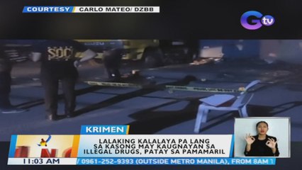 Lalaking kalalaya pa lang sa kasong may kaugnayan sa illegal drugs, patay sa pamamaril | BT
