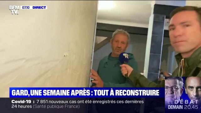 14 ans de vie dans cette maison se sont retrouvés dehors : une semaine après les inondations dans le Gard, Frédéric, habitant d'Aigues-Vives, doit tout reconstruire