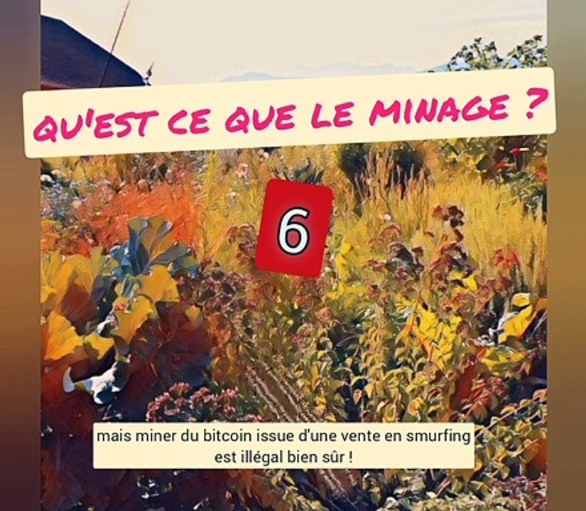 Une ferme de minage au château des Allues , mensonges de Bruno vallat