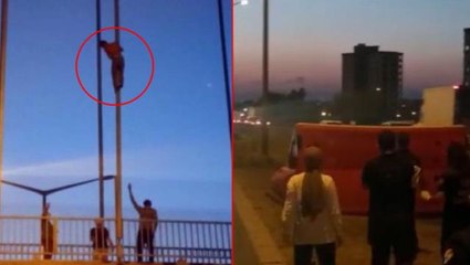 Sevgilisi tarafından terk edilen 17 yaşındaki genç, otoyol köprüsünden atladı