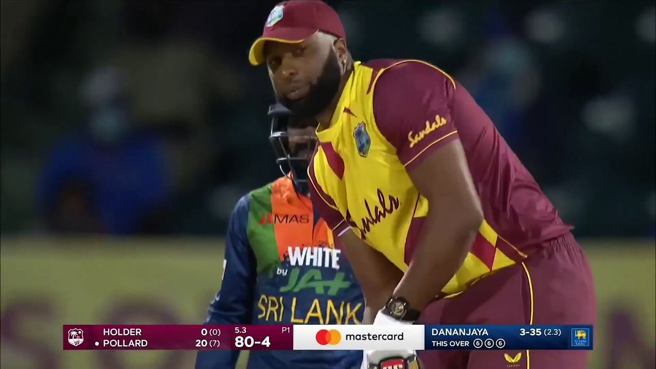 Kieron Pollard Hits 6 Sixes in 6 Balls (1 Over)  West Indies vs Sri Lanka T20