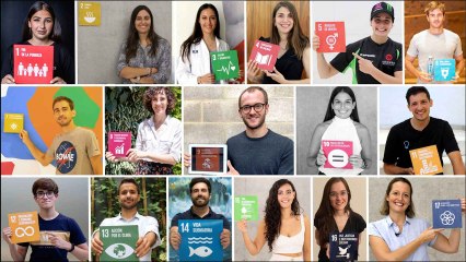 Vídeo resumen de los 17 jóvenes que trabajan para lograr el cumplimiento de la Agenda 2030