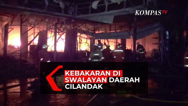 Polisi Perketat Keamanan Sekitar Swalayan yang Terbakar di Cilandak