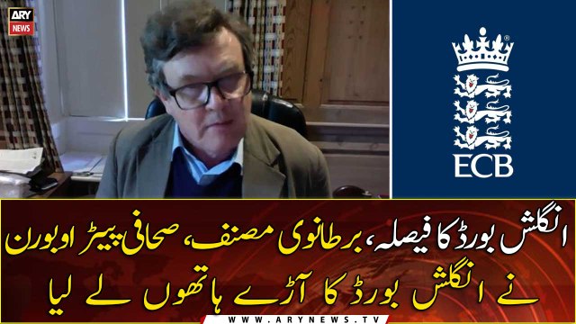 ECB controlled by Indians, says Oborne lashing out at England for betraying Pakistan