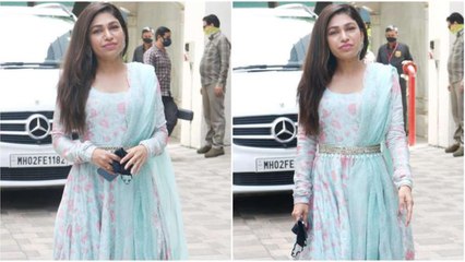 Anuradha Paudwal Visits T-Series Office For Ganpati Darshan 2021