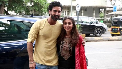 Dhvani Bhanushali & Gurfateh Peerzada At The Screnning Of ‘Mehandi’