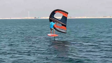 Wing foiling in Abu Dhabi September 2021