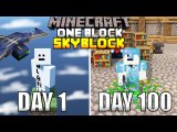 I Spent 100 Days In One Block Minecraft And Here's What Happened...
