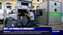 Nice: les poubelles débordent, des habitants jettent leurs déchets dans les conteneurs textiles