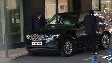 Business Secretary arrives at Parliament