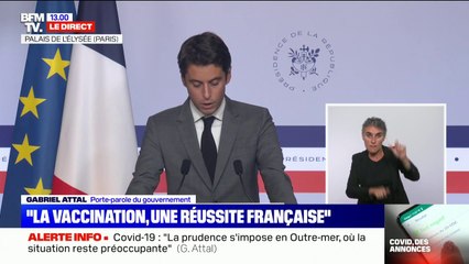 Gabriel Attal annonce la fin de l'obligation du port du masque à l'école primaire à partir du 4 octobre