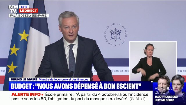 Bruno Le Maire: Nous ne laissons pas filer les dépenses