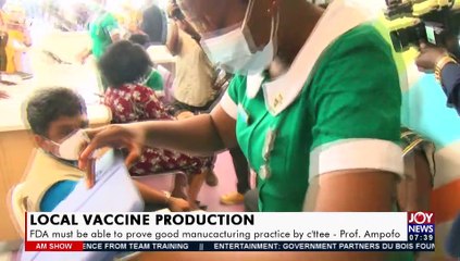 Local Vaccine Production: Presidential C’ttee to meet stakeholders next Thursday - AM Show (22-9-21)